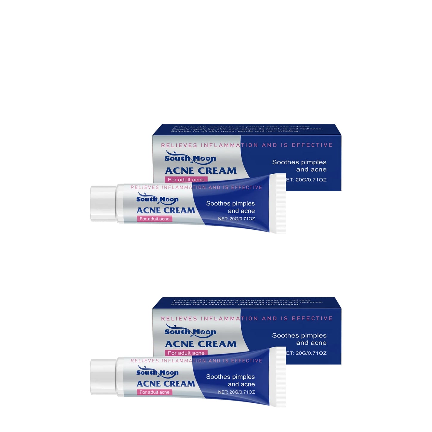 20/40/60G anti Acne Cream Oil Control Repair Pimple Spot Remove Acne Mark Cleaning Refreshing Moisturizer Skin Pore Shrink Cream