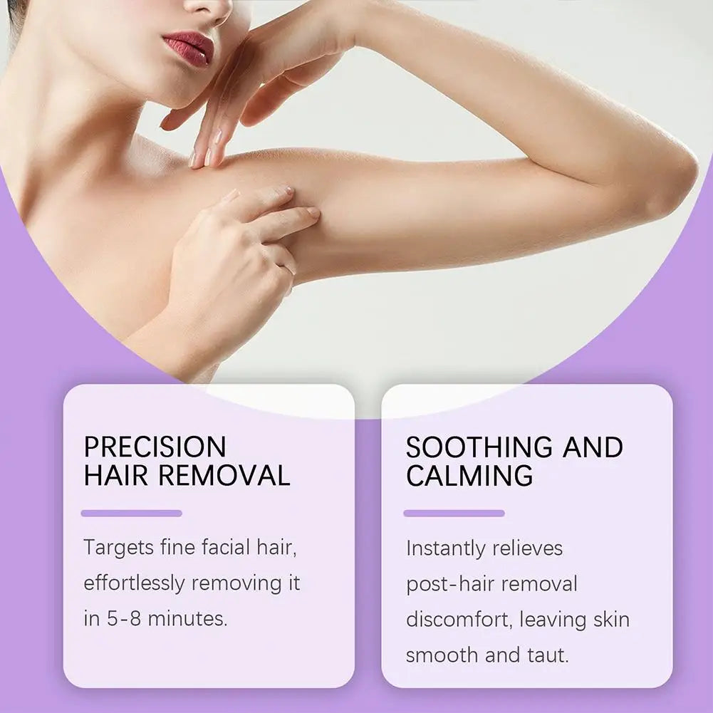 Smoothing Gentle Body Hair Removal Cream Set Pain Free Gentle Delicate Portable Armpit Leg Arm Lip Hair Aloe Vera Removal Cream