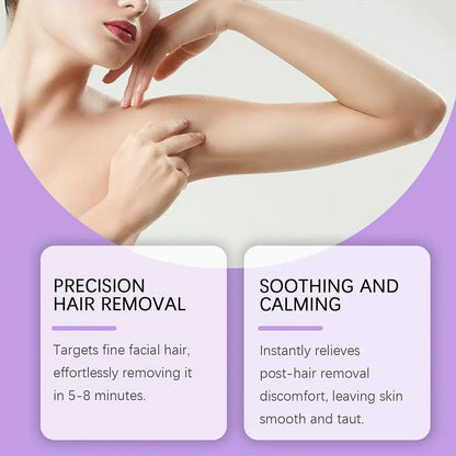 Smoothing Gentle Body Hair Removal Cream Set Pain Free Gentle Delicate Portable Armpit Leg Arm Lip Hair Aloe Vera Removal Cream