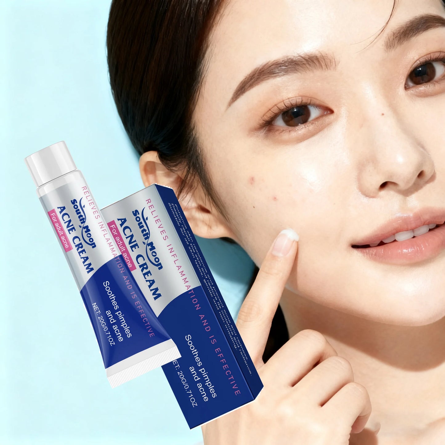 20/40/60G anti Acne Cream Oil Control Repair Pimple Spot Remove Acne Mark Cleaning Refreshing Moisturizer Skin Pore Shrink Cream