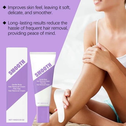Smoothing Gentle Body Hair Removal Cream Set Pain Free Gentle Delicate Portable Armpit Leg Arm Lip Hair Aloe Vera Removal Cream