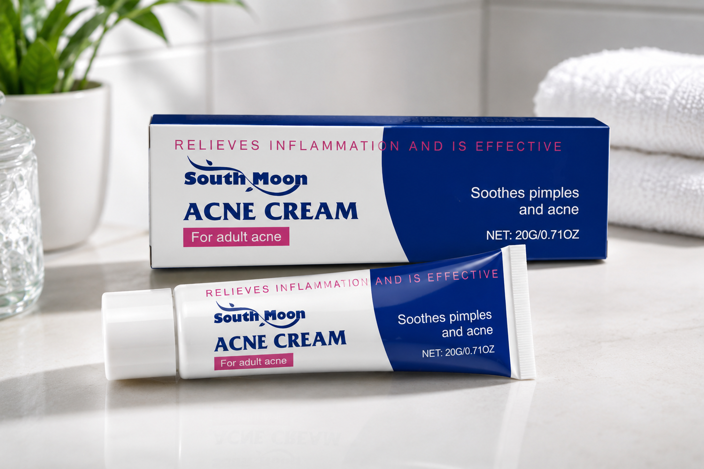 20/40/60G anti Acne Cream Oil Control Repair Pimple Spot Remove Acne Mark Cleaning Refreshing Moisturizer Skin Pore Shrink Cream