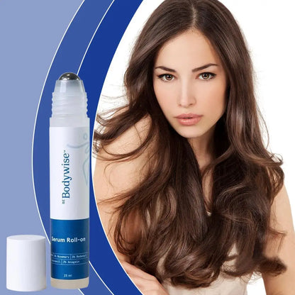 Anti-Hair Fall Growth Serum Roll-On 25Ml Be Bodywise Rosemary Advanced Hair Growth Increases Density Hair Roller Essence Massage